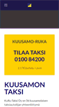 Mobile Screenshot of kuusamontaksi.fi