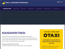 Tablet Screenshot of kuusamontaksi.fi